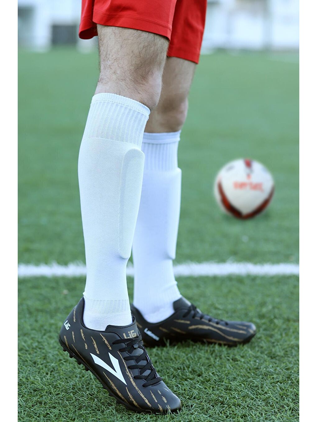 Siyah Latmos HM Halı Saha Erkek Futbol Ayakkabı