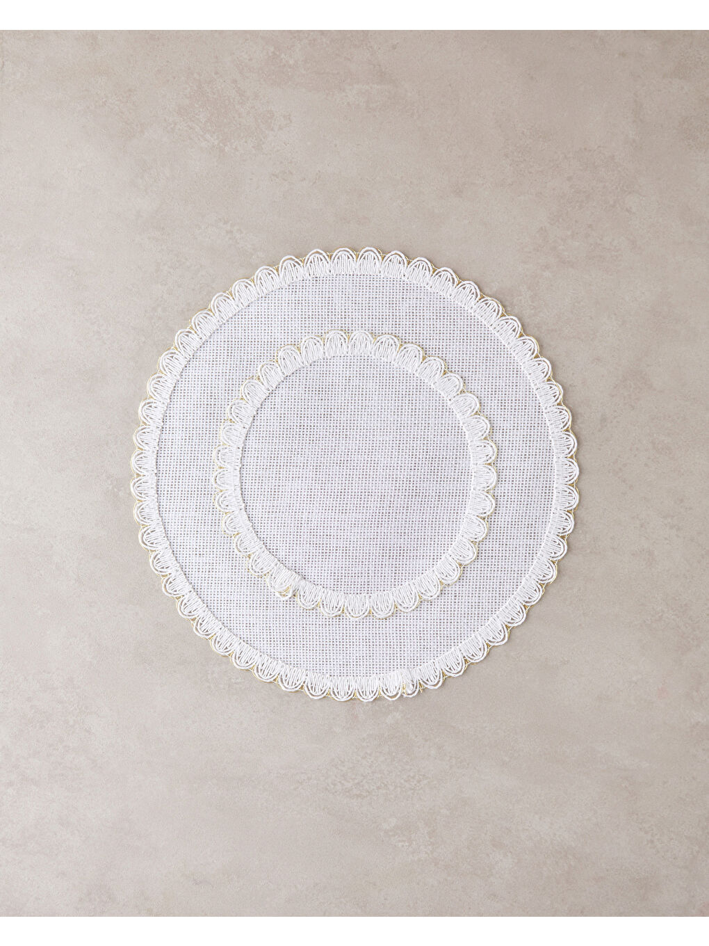 Stitch Kağıt 2'li Amerikan Servis 38 cm Beyaz-Gold-1