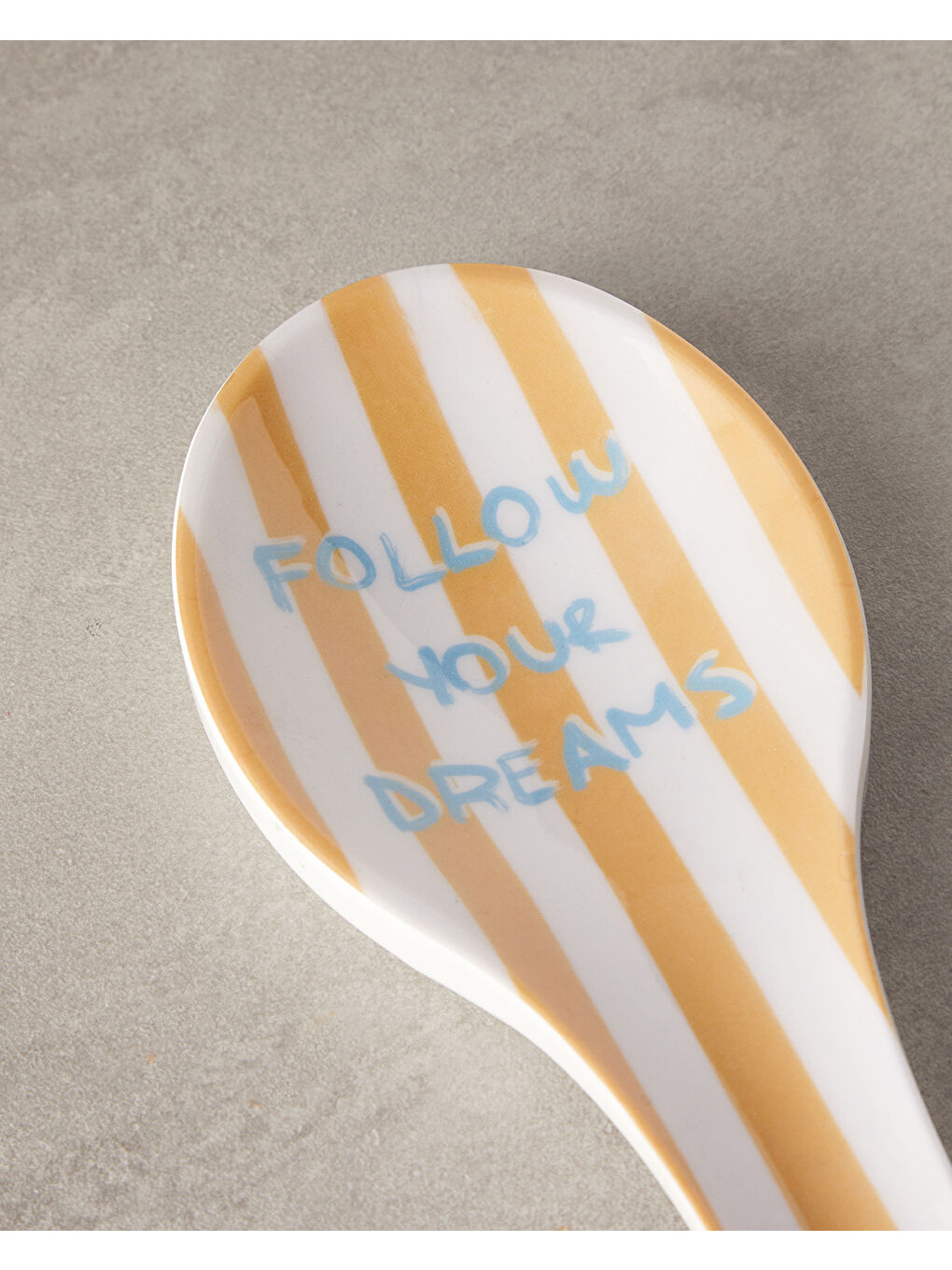 Follow Your Dreams Melamin Kaşıklık 24 cm Sarı-2