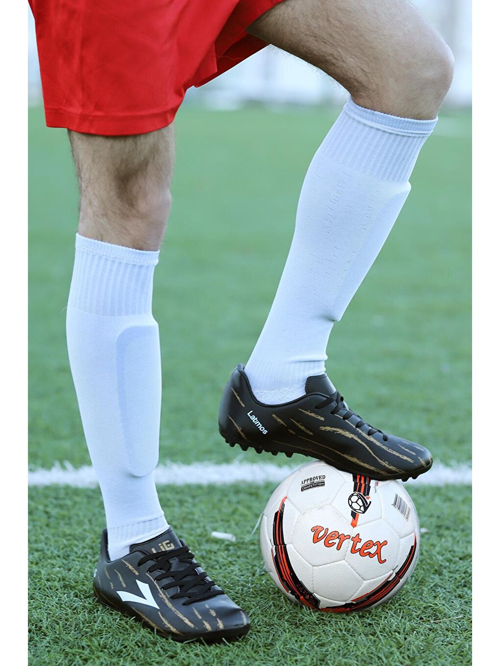 Siyah Latmos HM Halı Saha Erkek Futbol Ayakkabı-1