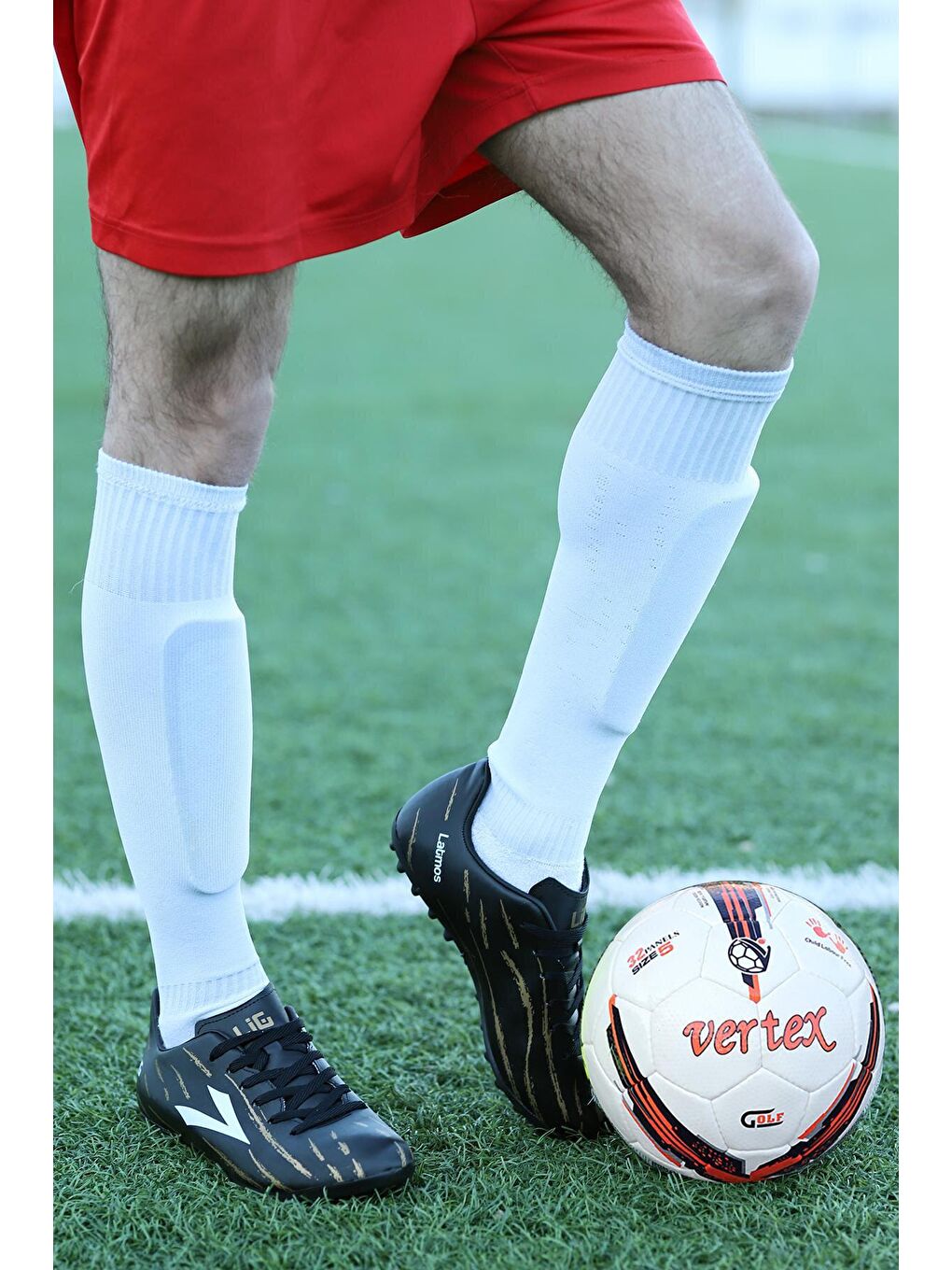 Siyah Latmos HM Halı Saha Erkek Futbol Ayakkabı-2