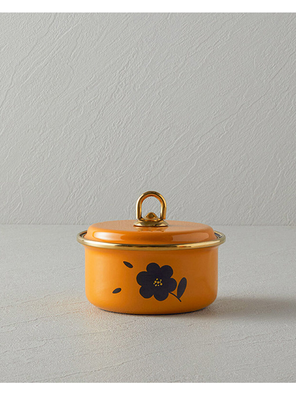 Sarı Bohemia Emaye Baharatlık Hardal