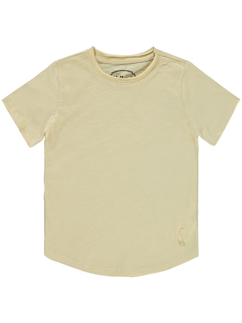 Boys Flamlı Yelkenli Nakışlı 2-5 Yaş Tişört - Bej2-3 Yaş