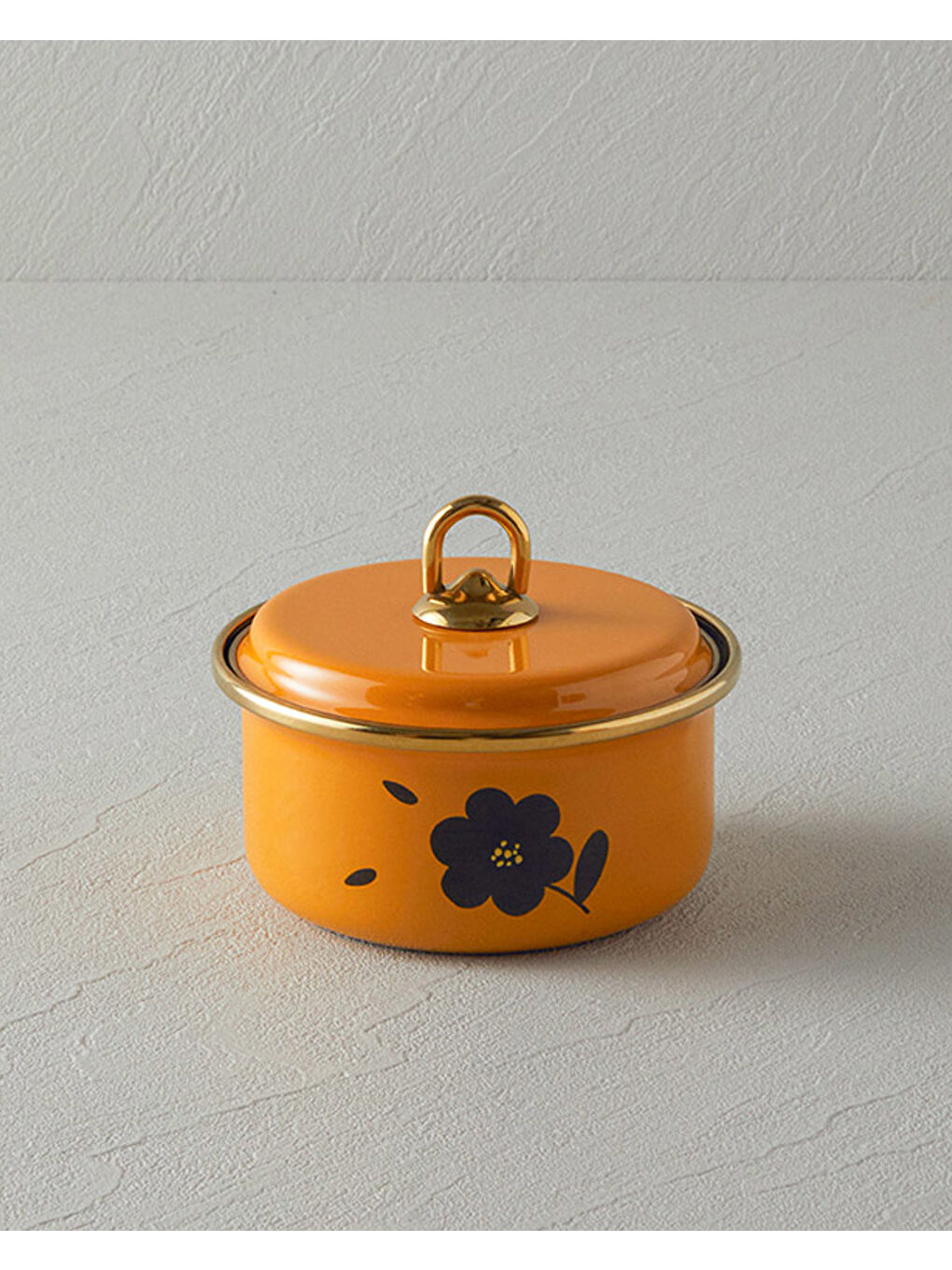 Sarı Bohemia Emaye Baharatlık Hardal-1