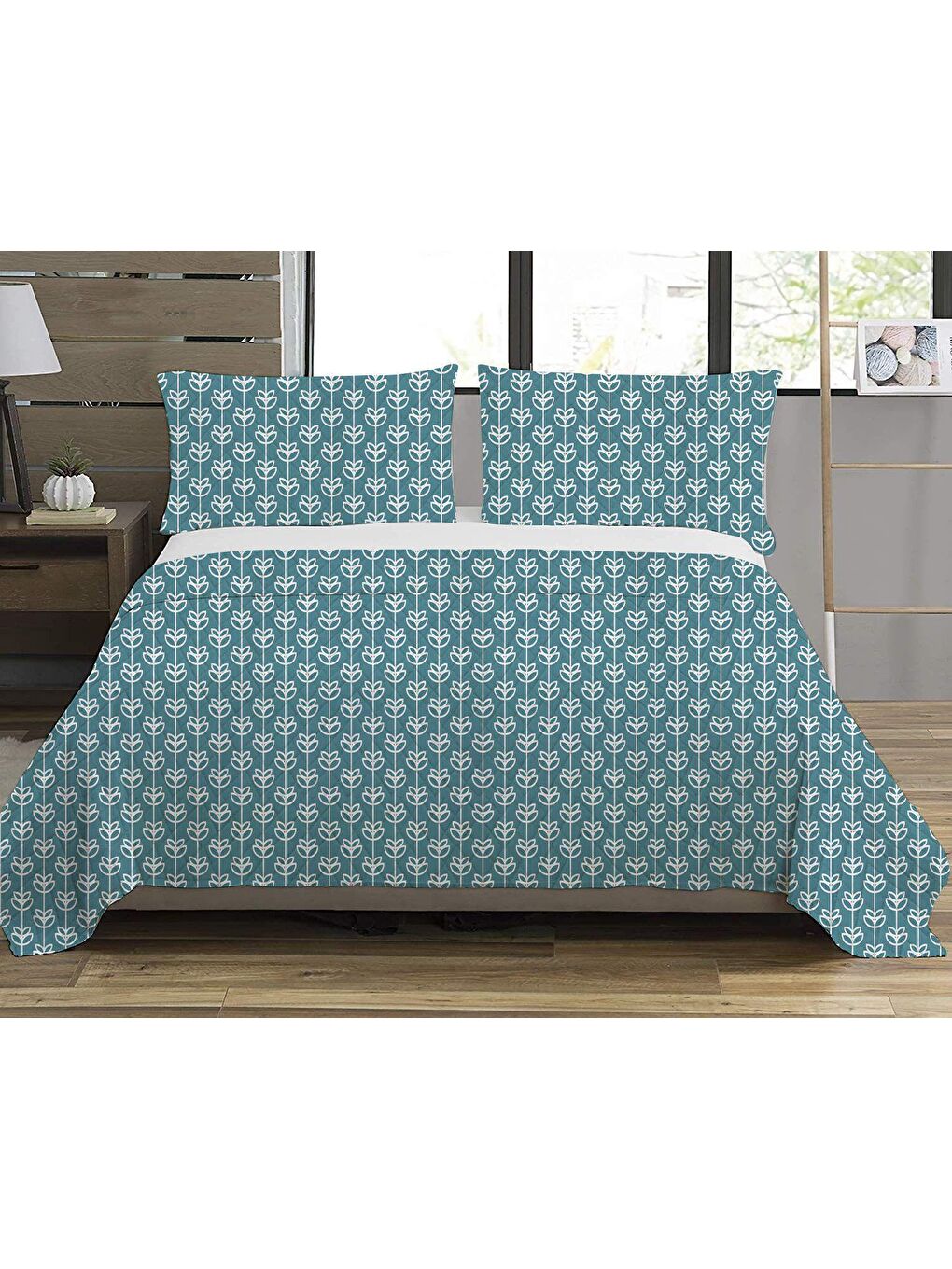 Karışık Desenli Çift Kişilik Baskılı Pike (200x220 Cm)