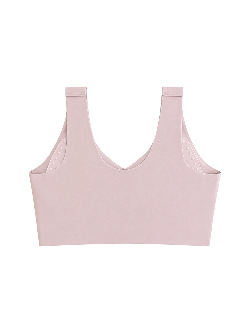 Pembe Seamless Bra - Neriva | Pudra Lazer Kesim Önden Düğmeli Minimizer Kadın Sütyen-1