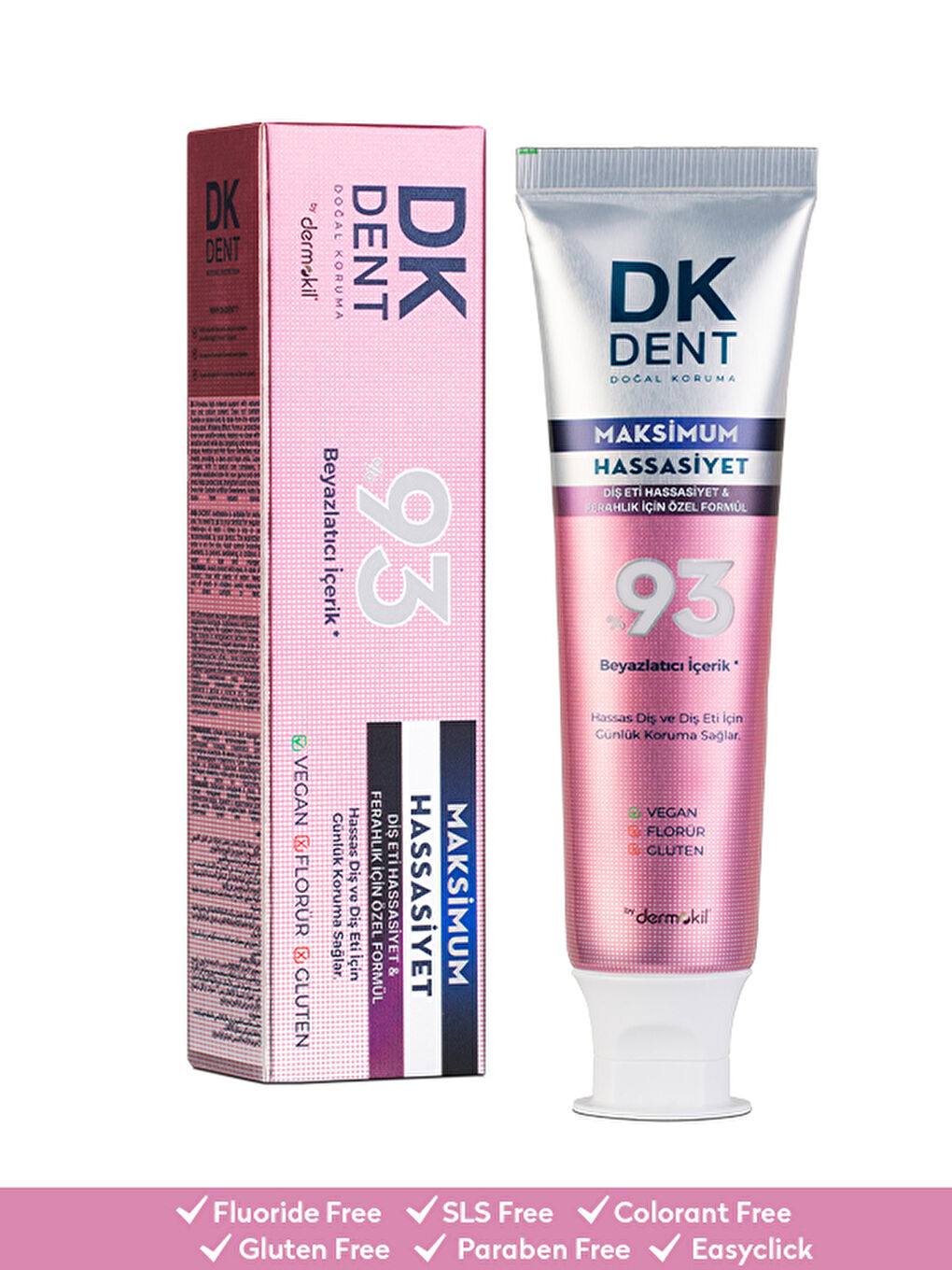 DKDENT %93 Beyazlatıcı Maksimum Hassasiyet Diş Macunu 75 ml-2