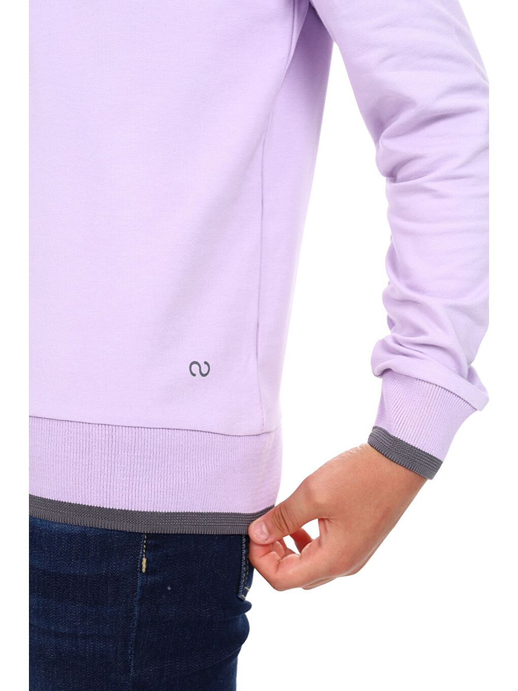 Lila Erkek Çocuk Baskılı Sweatshirt-3