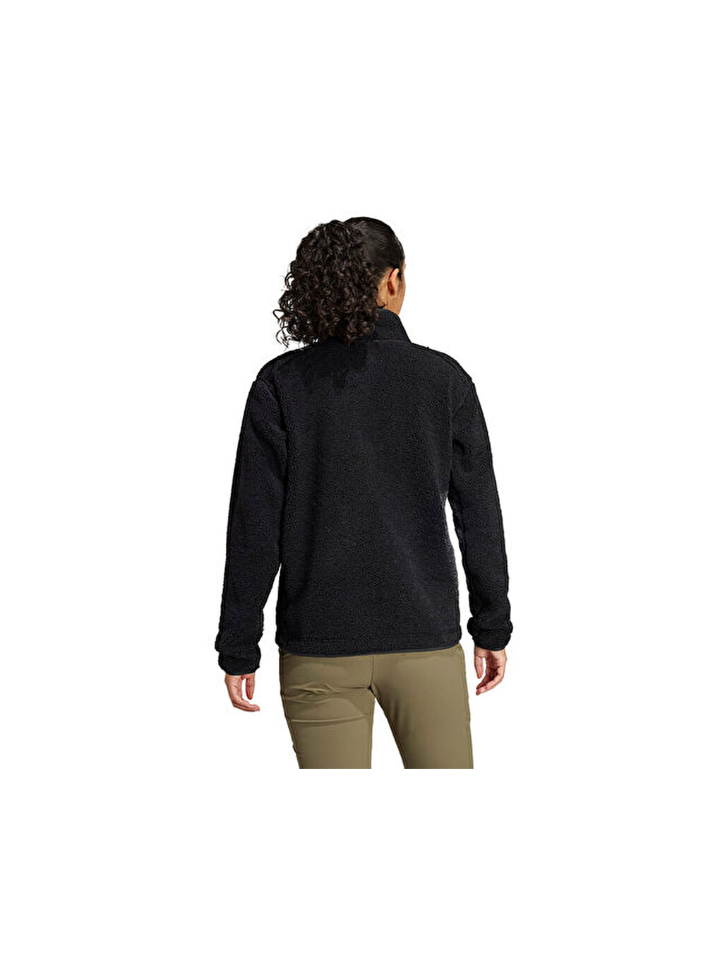 W Terrex Xpl Pile Snap Kadın Outdoor Polar Sweatshirts Iw0225 Siyah-1