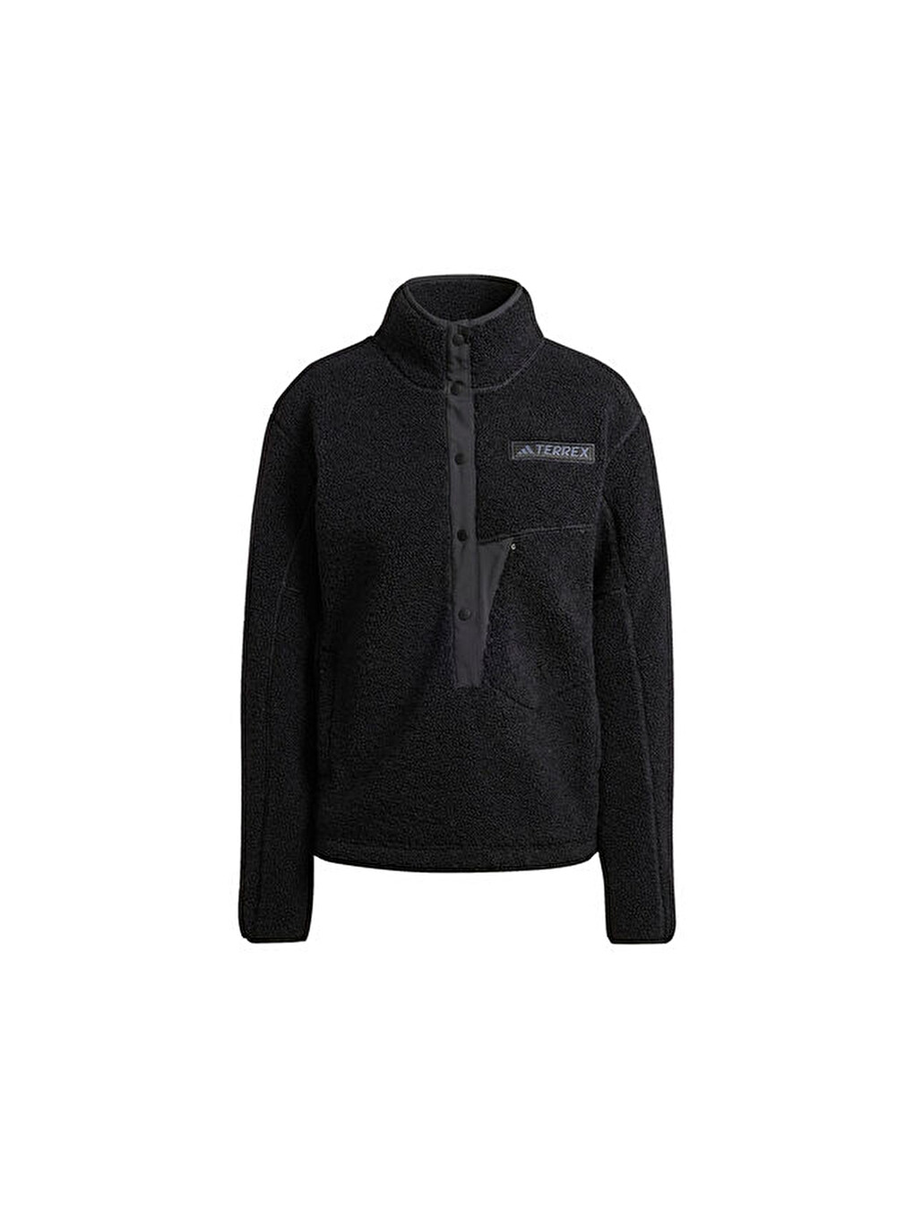 W Terrex Xpl Pile Snap Kadın Outdoor Polar Sweatshirts Iw0225 Siyah-3