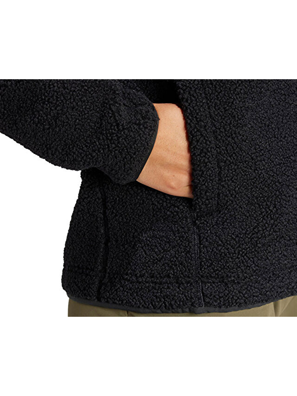 W Terrex Xpl Pile Snap Kadın Outdoor Polar Sweatshirts Iw0225 Siyah-6