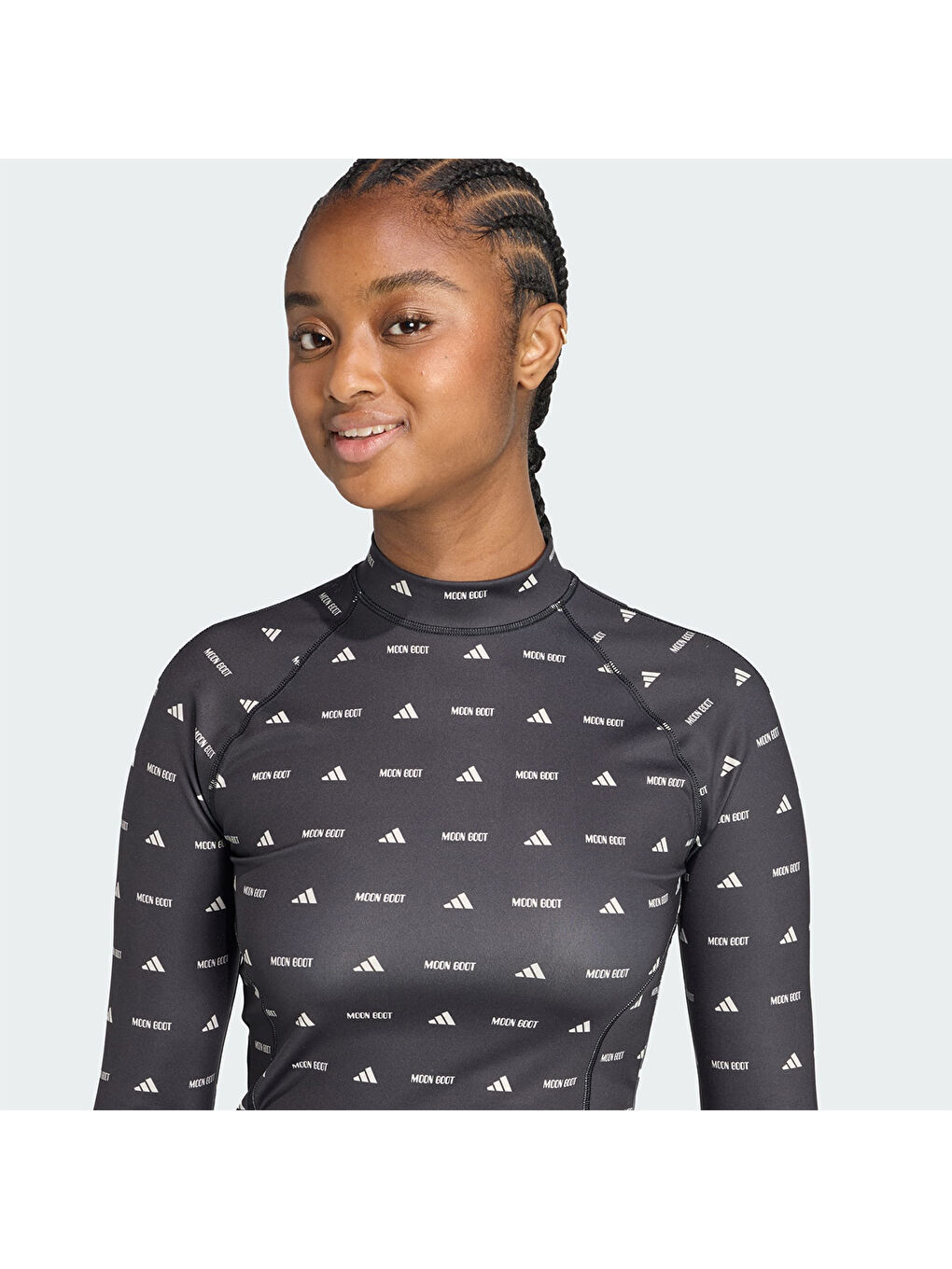 X Moon Boot Kadın Siyah Tişört-2