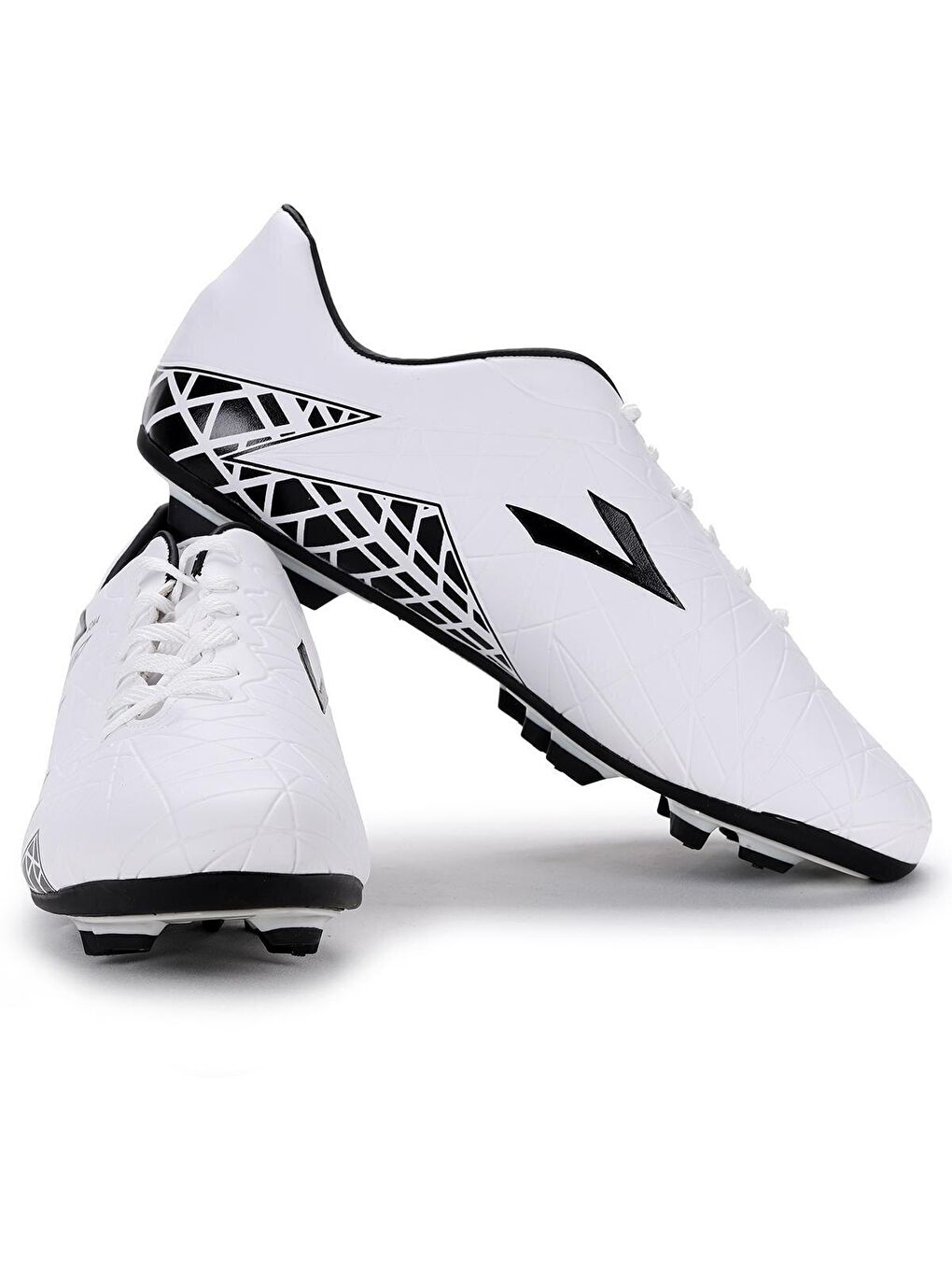 Beyaz Soma Büyük Numara Krampon Çim Saha Erkek Futbol Ayakkabı-1