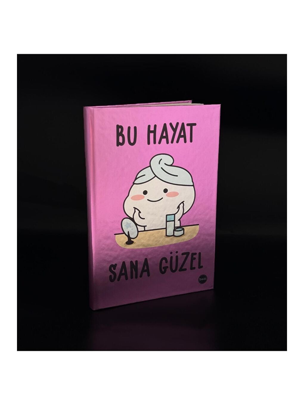 BAM HEDİYELİK EŞYA Karışık Metal Kapaklı Bu Hayat Sana Güzel Tasarımlı Lastikli Defter