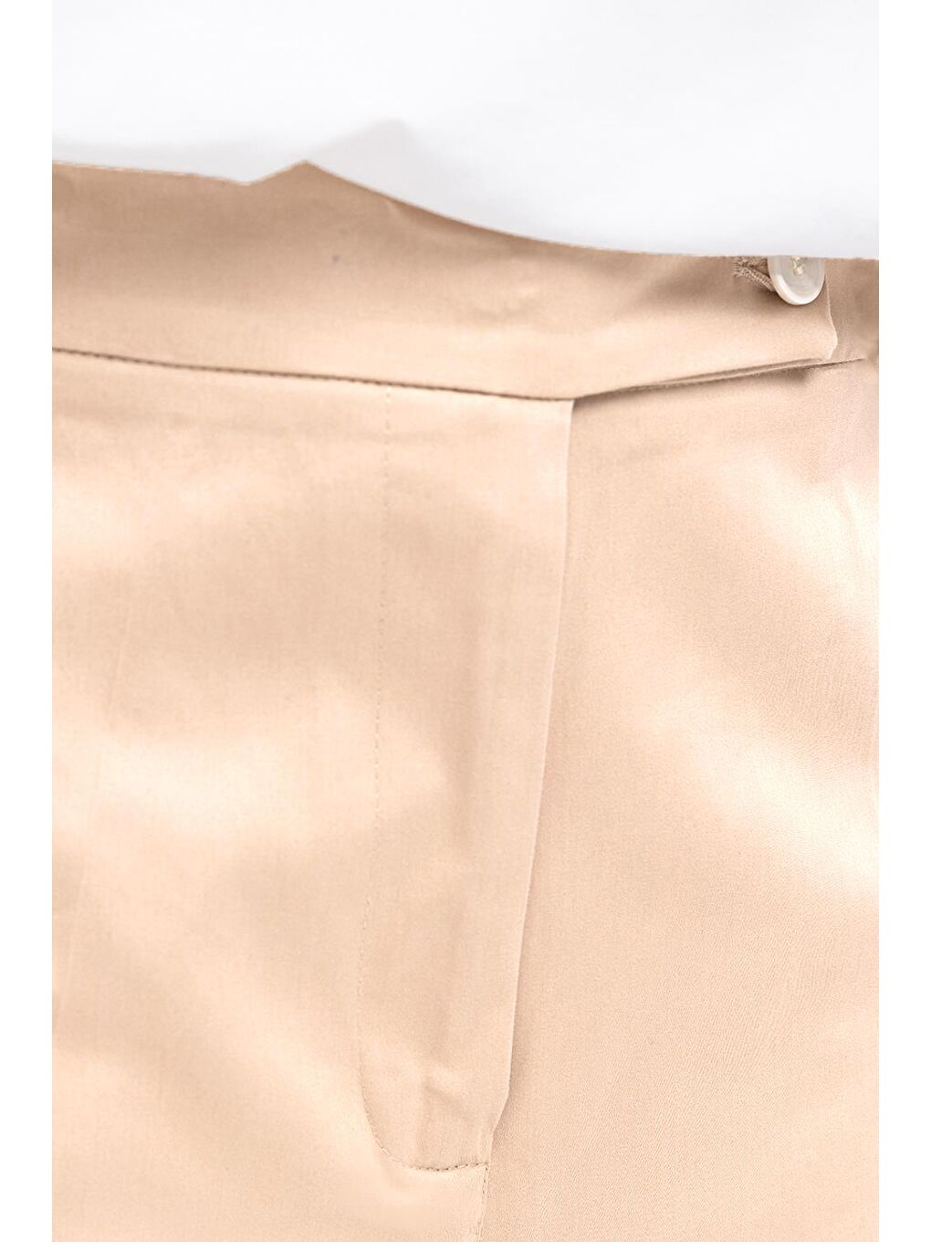 Bej-Beli Lastikli Büyük Beden Elastanlı Havuç Pantolon-4