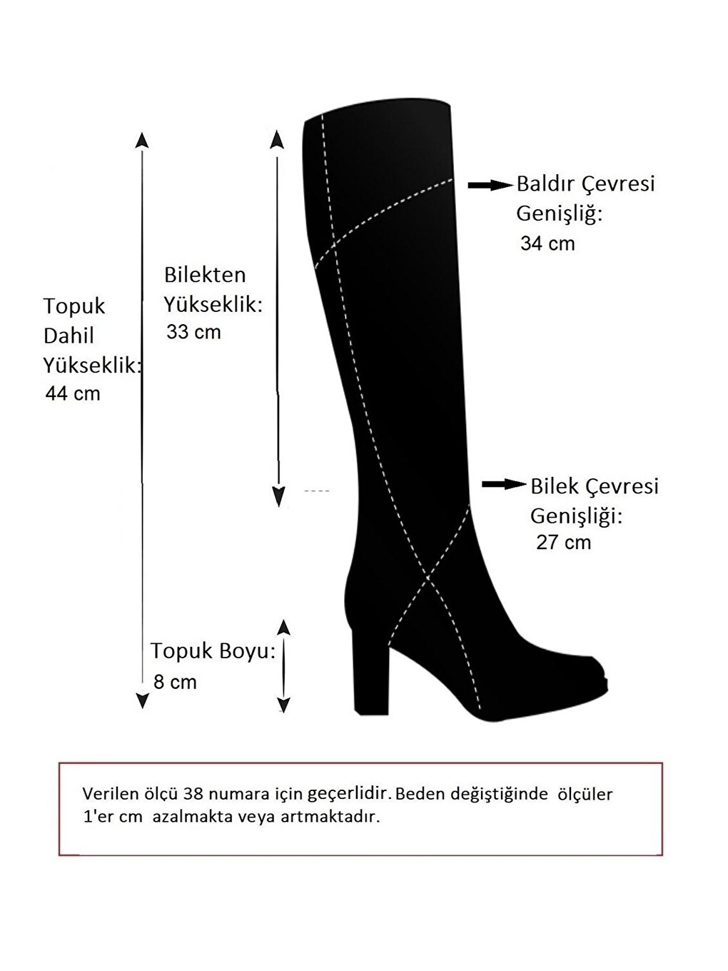 N6540329 Siyah Kadın Çizme-1