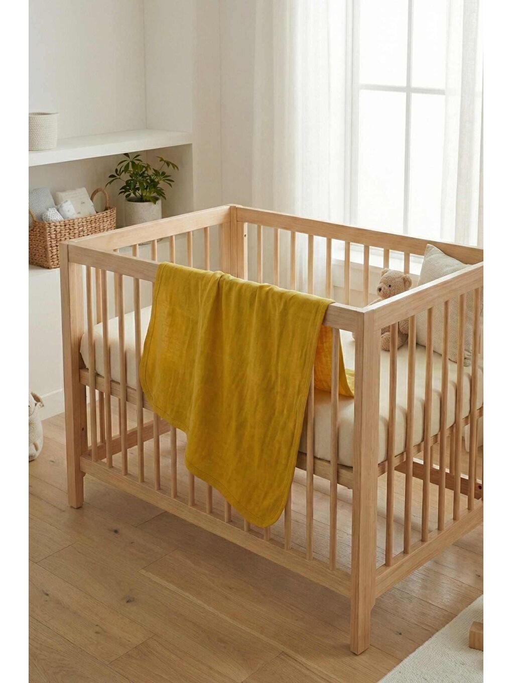 Sarı Müslin Blanket Battaniye-1