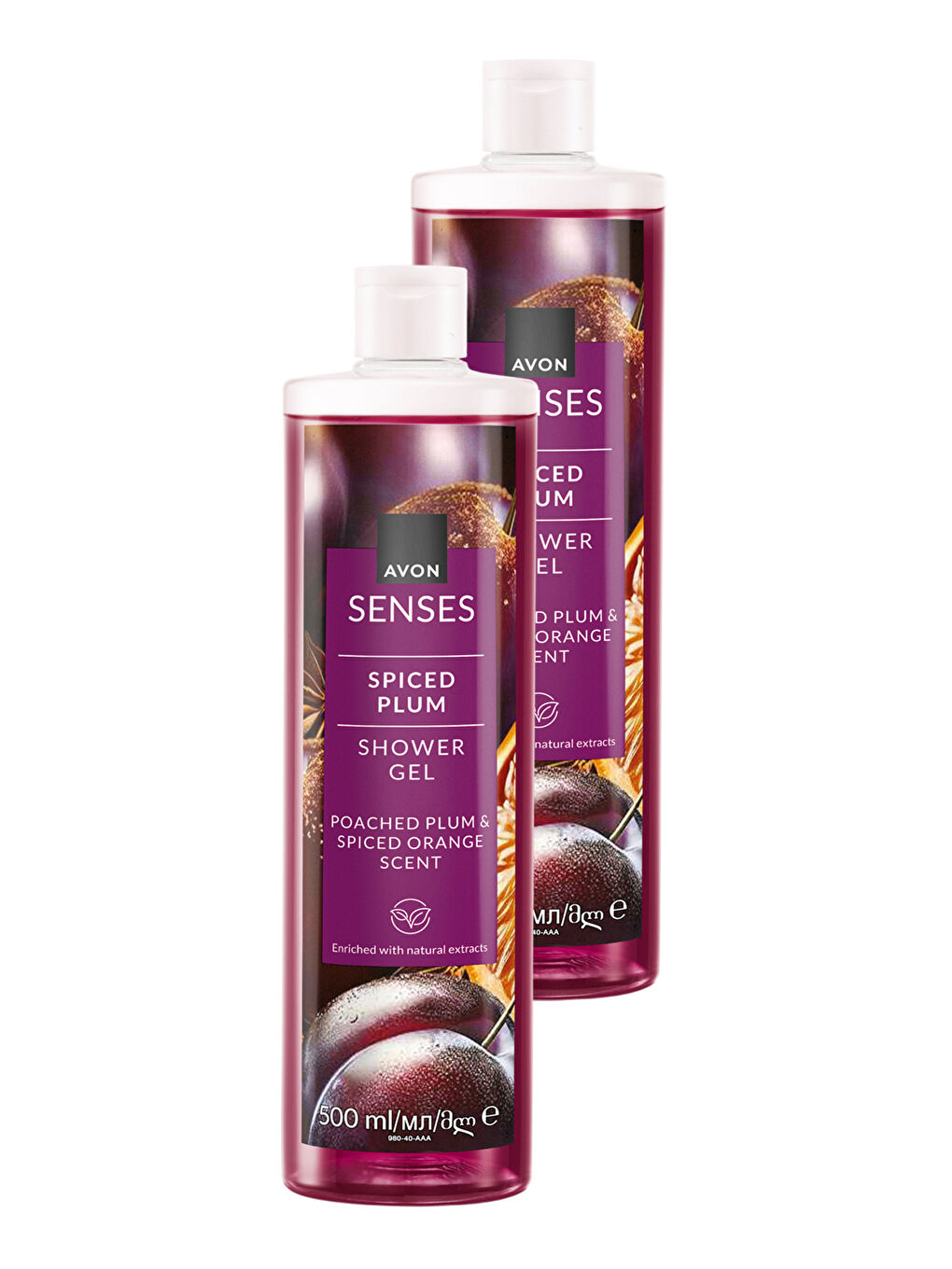 Spiced Plum Baharatlı Erik ve Portakal Kokulu Duş Jeli 500 Ml. İkili Paket
