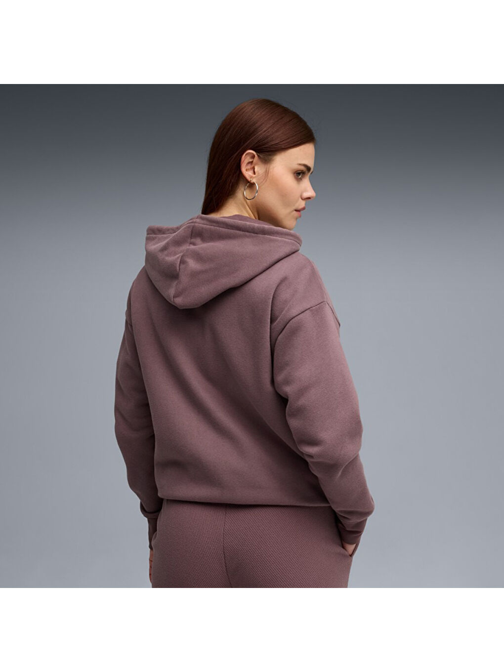Her Relaxed Kadın Mor Kapüşonlu Ceket-1