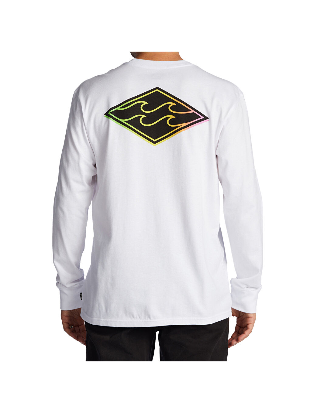 Crayon Wave Ls Erkek Beyaz Tişört-4