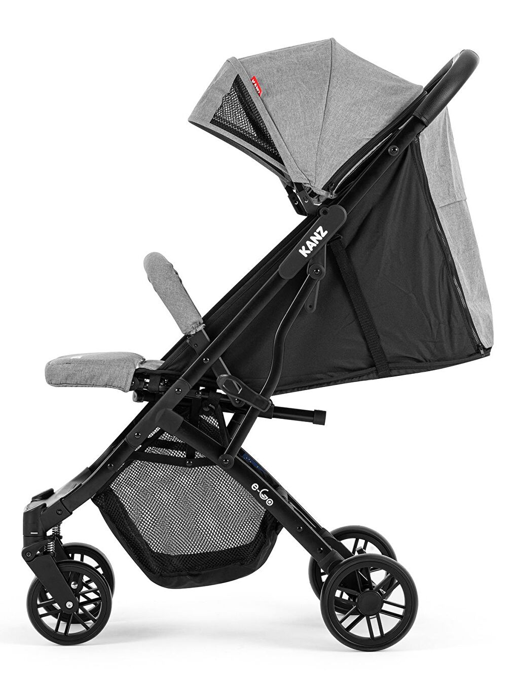 E-GO Kabin Bebek Arabası Gri-3