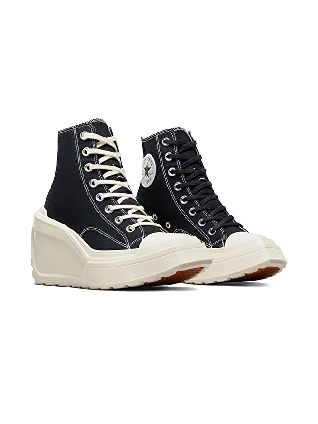 Chuck 70 De Luxe Wedge Hi Kadın Günlük Ayakkabı A06478c Siyah-2