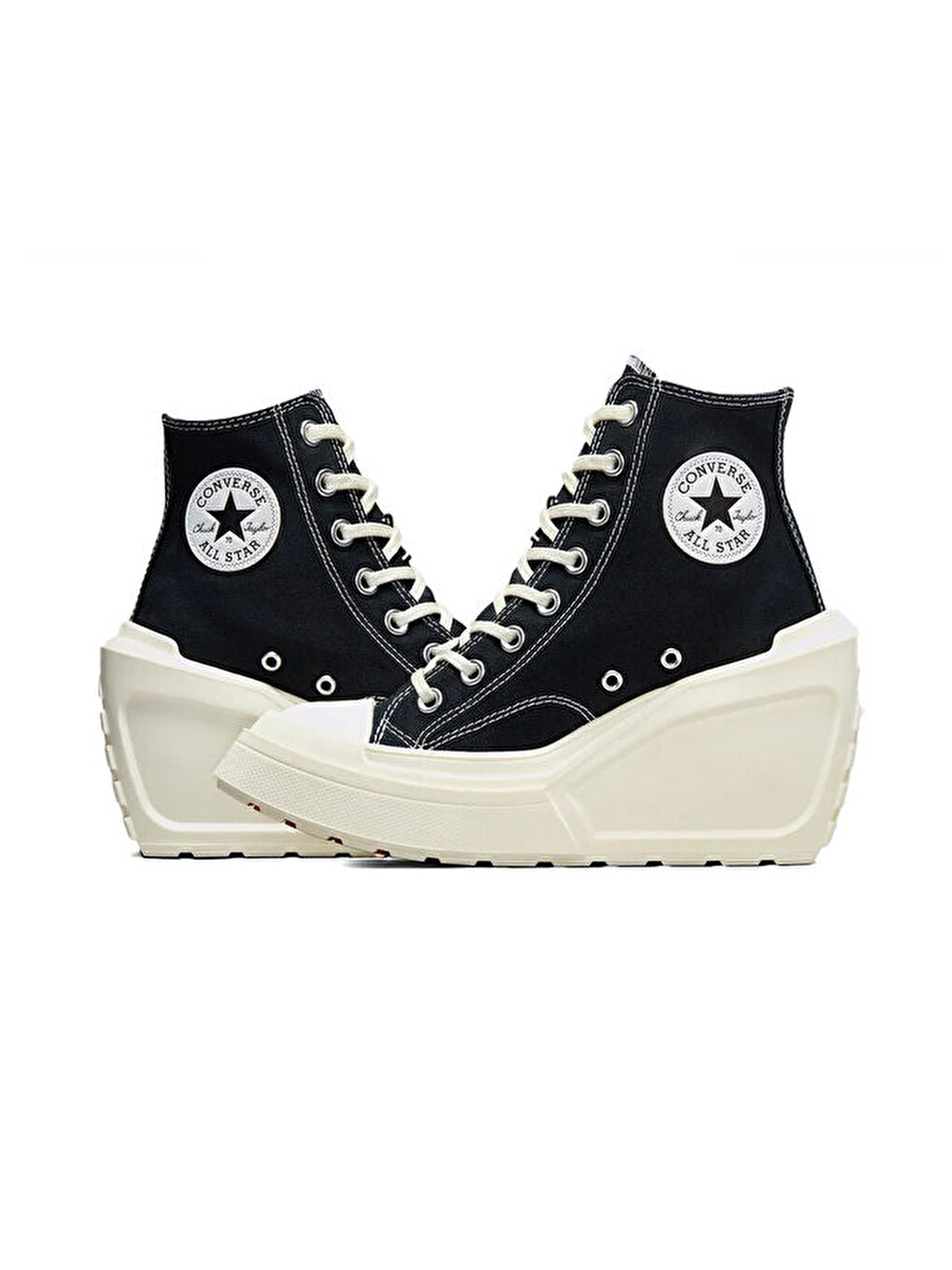 Chuck 70 De Luxe Wedge Hi Kadın Günlük Ayakkabı A06478c Siyah-4