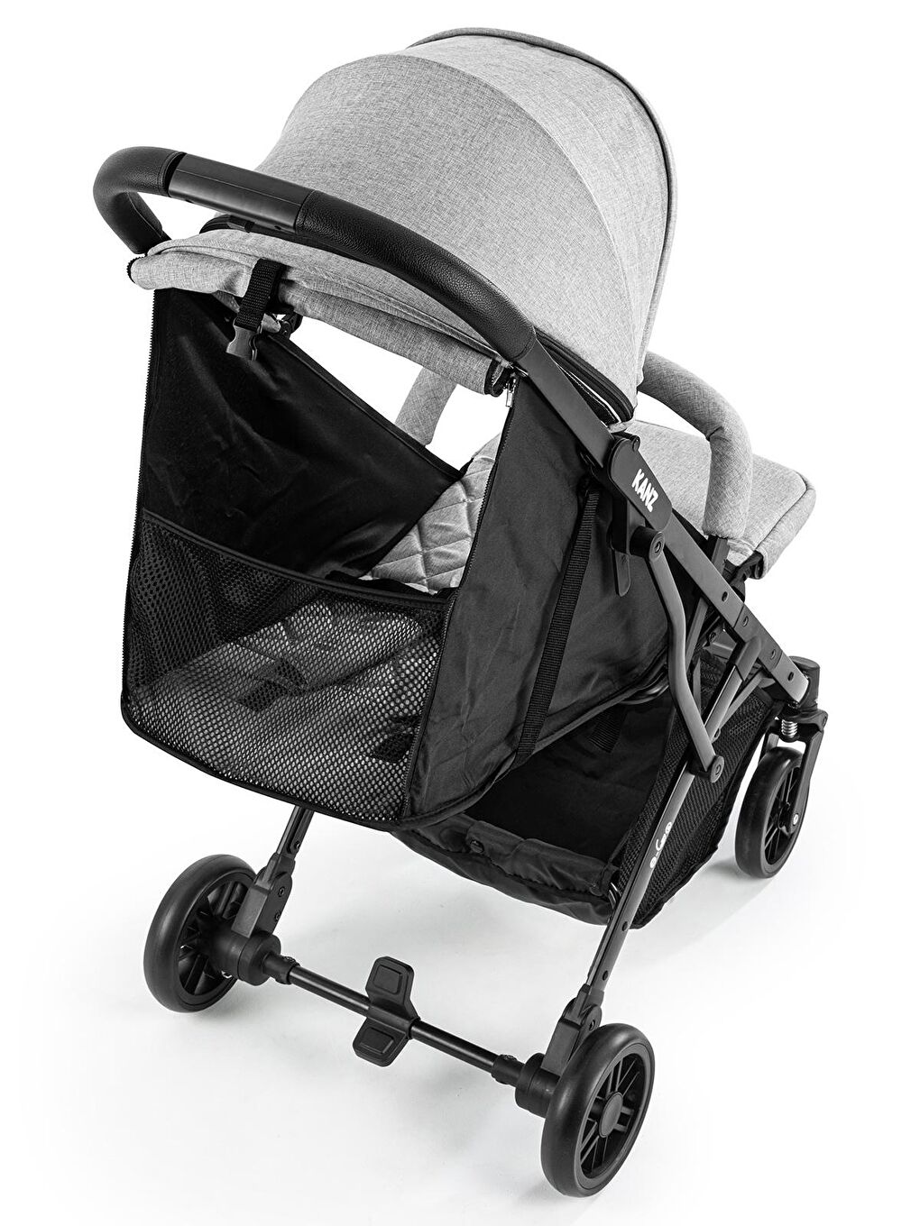 E-GO Kabin Bebek Arabası Gri-8