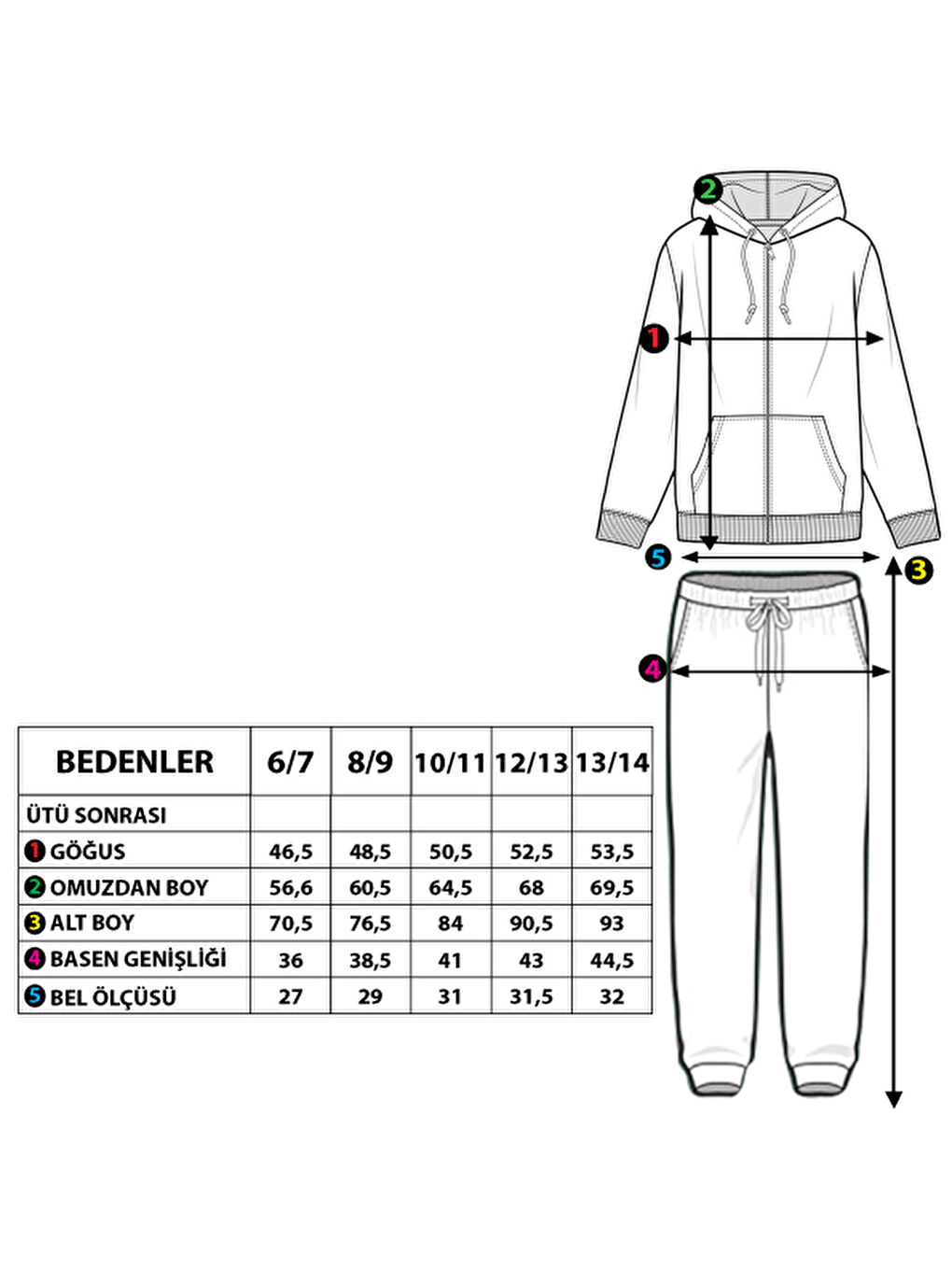 Haki Erkek Çocuk Kapüşonlu Baskılı Eşofman Takımı-1