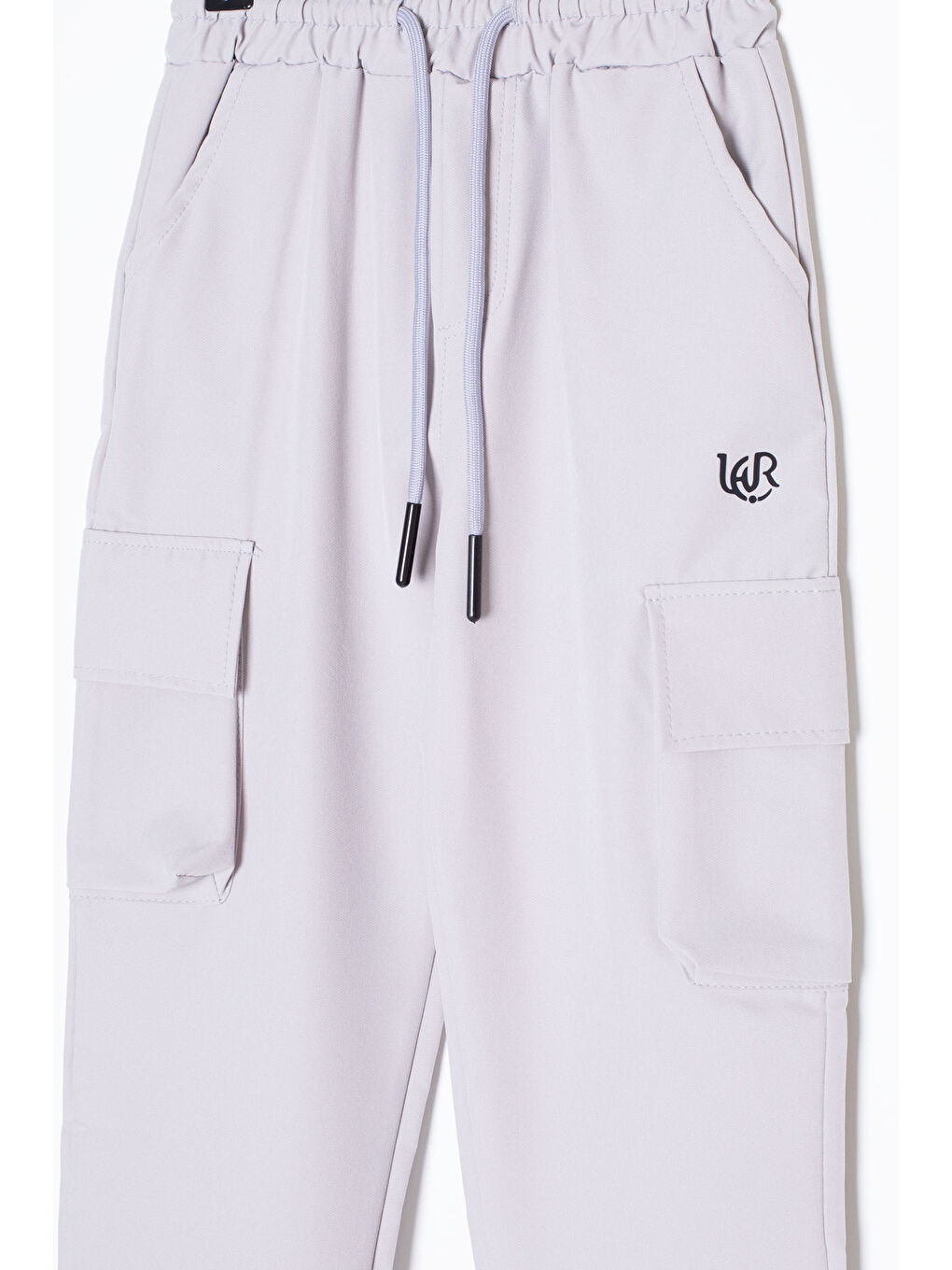 Gri Kargo Cepli Erkek Çocuk Paraşüt Pantolon 20634-1