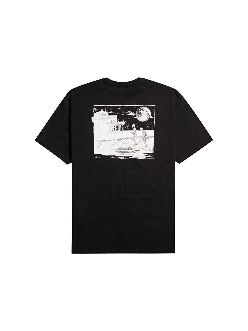 Night Ride Ss Erkek Siyah Tişört-2