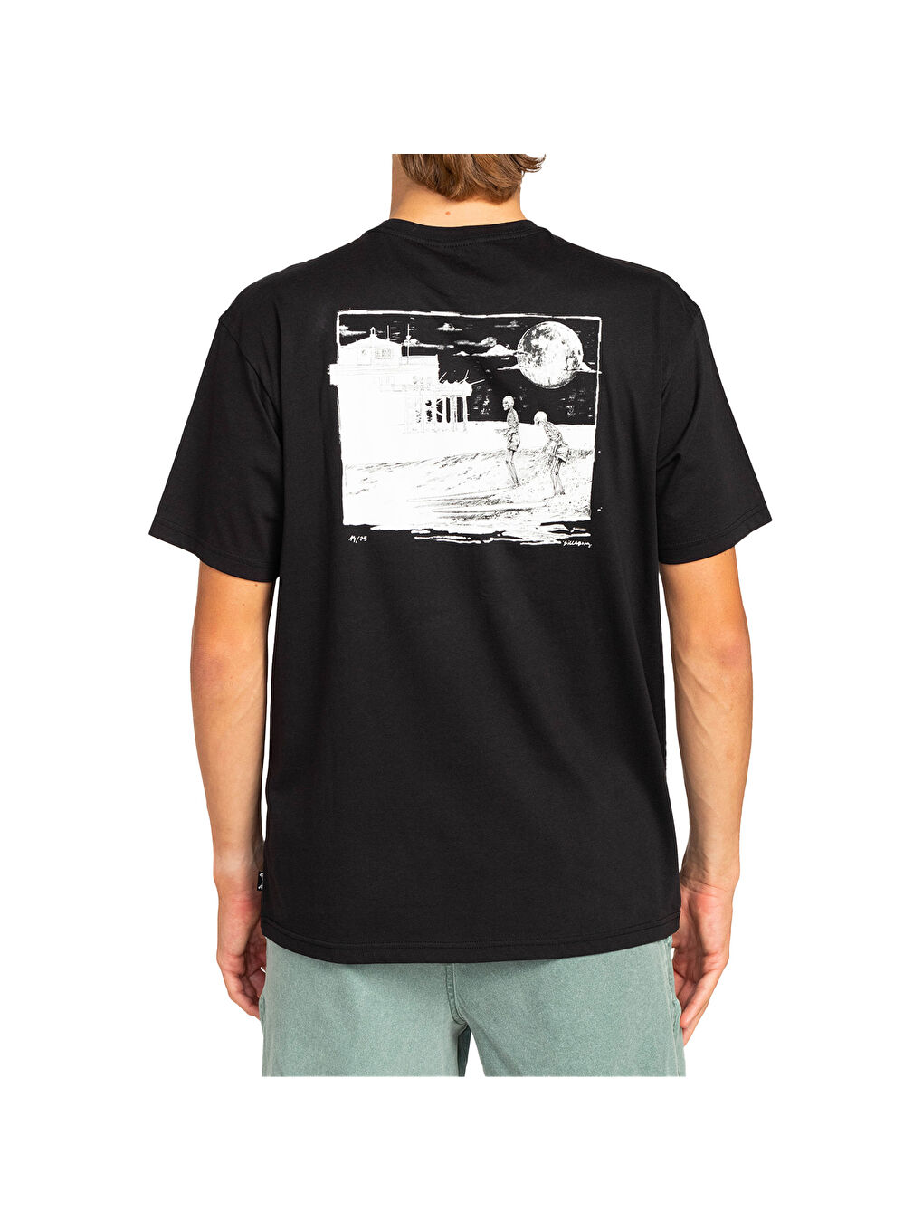 Night Ride Ss Erkek Siyah Tişört-3