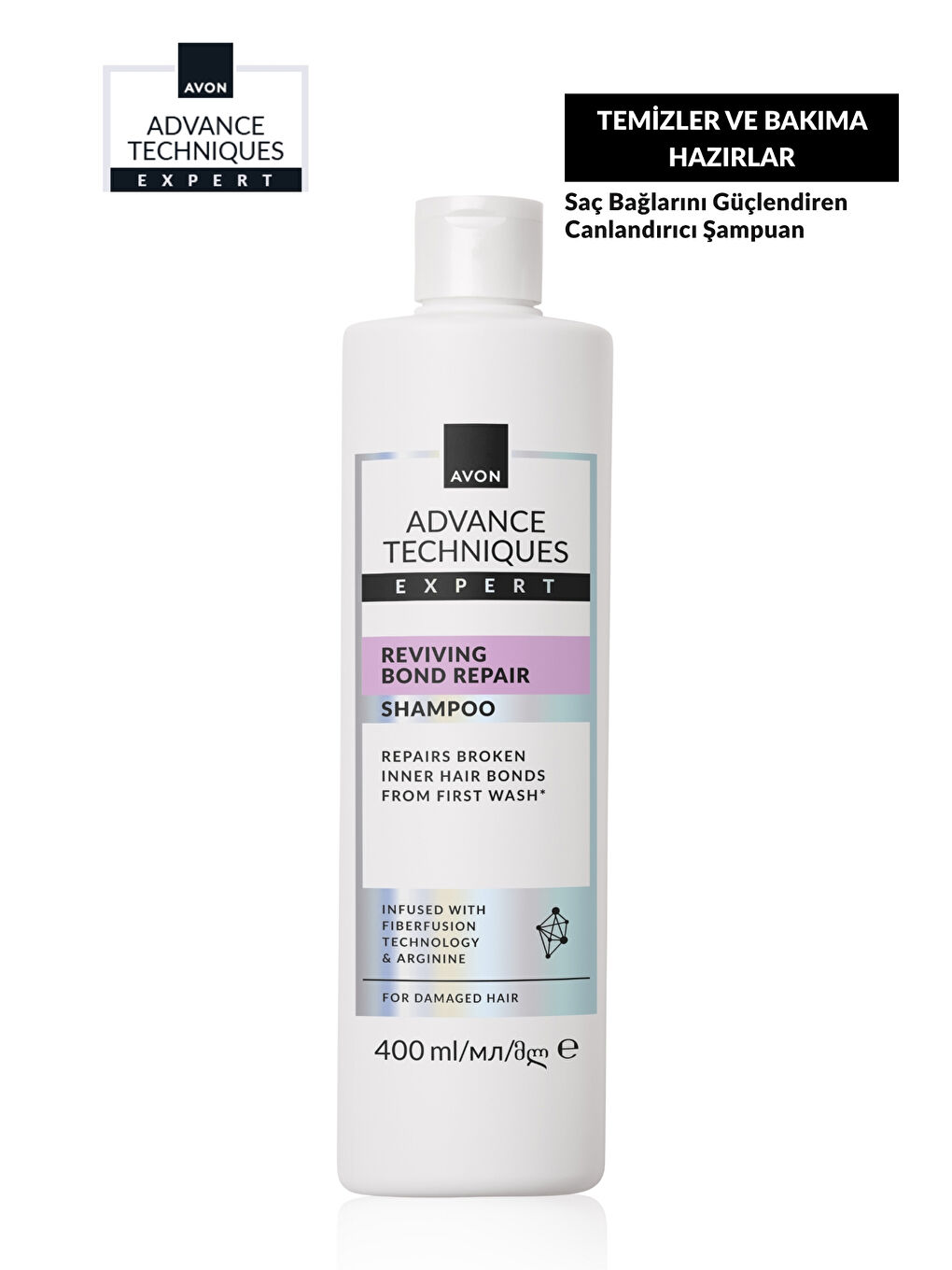 Advance Techniques Expert Saç Bağlarını Güçlendiren Canlandırıcı Şampuan 400ml Üçlü Paket-1