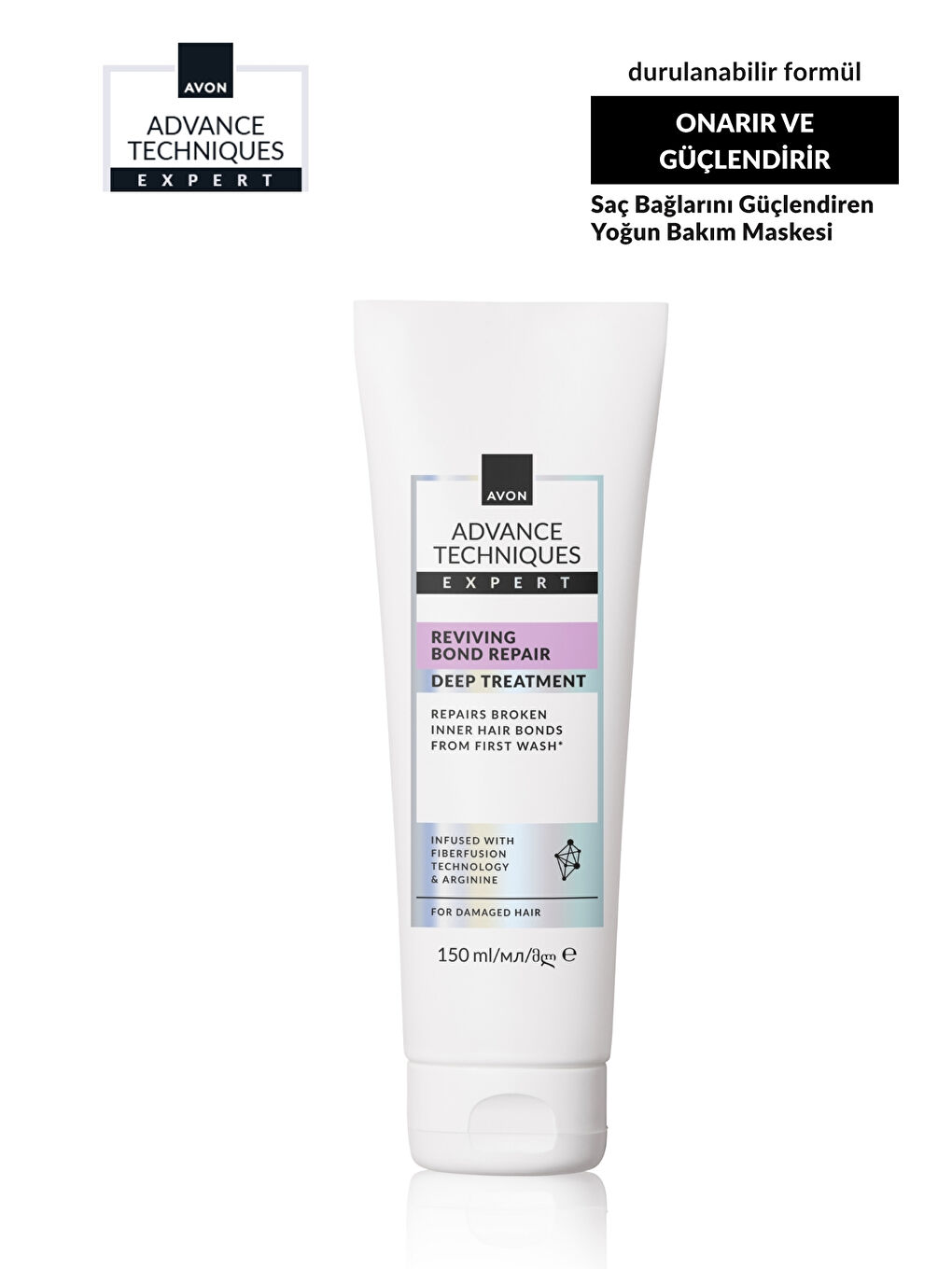 Advance Techniques Expert Saç Bağlarını Güçlendiren Canlandırıcı Yoğun Bakım Maskesi 150ml Üçlü Pake-1