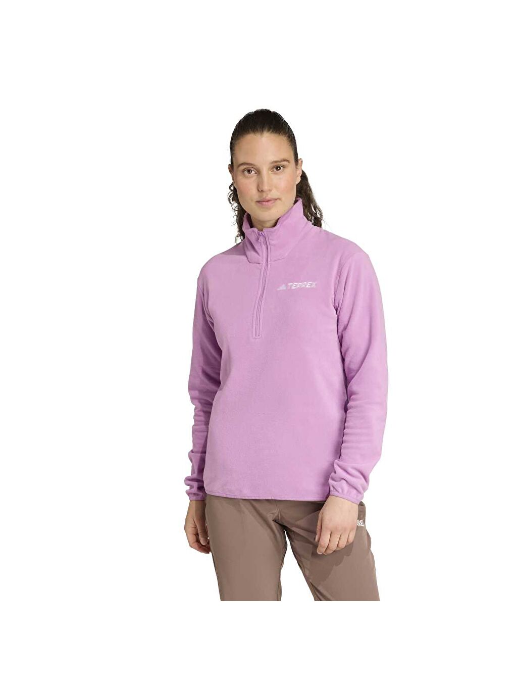 Polar MT Esseantials Kadın Pembe Dik Yaka Sweatshirt