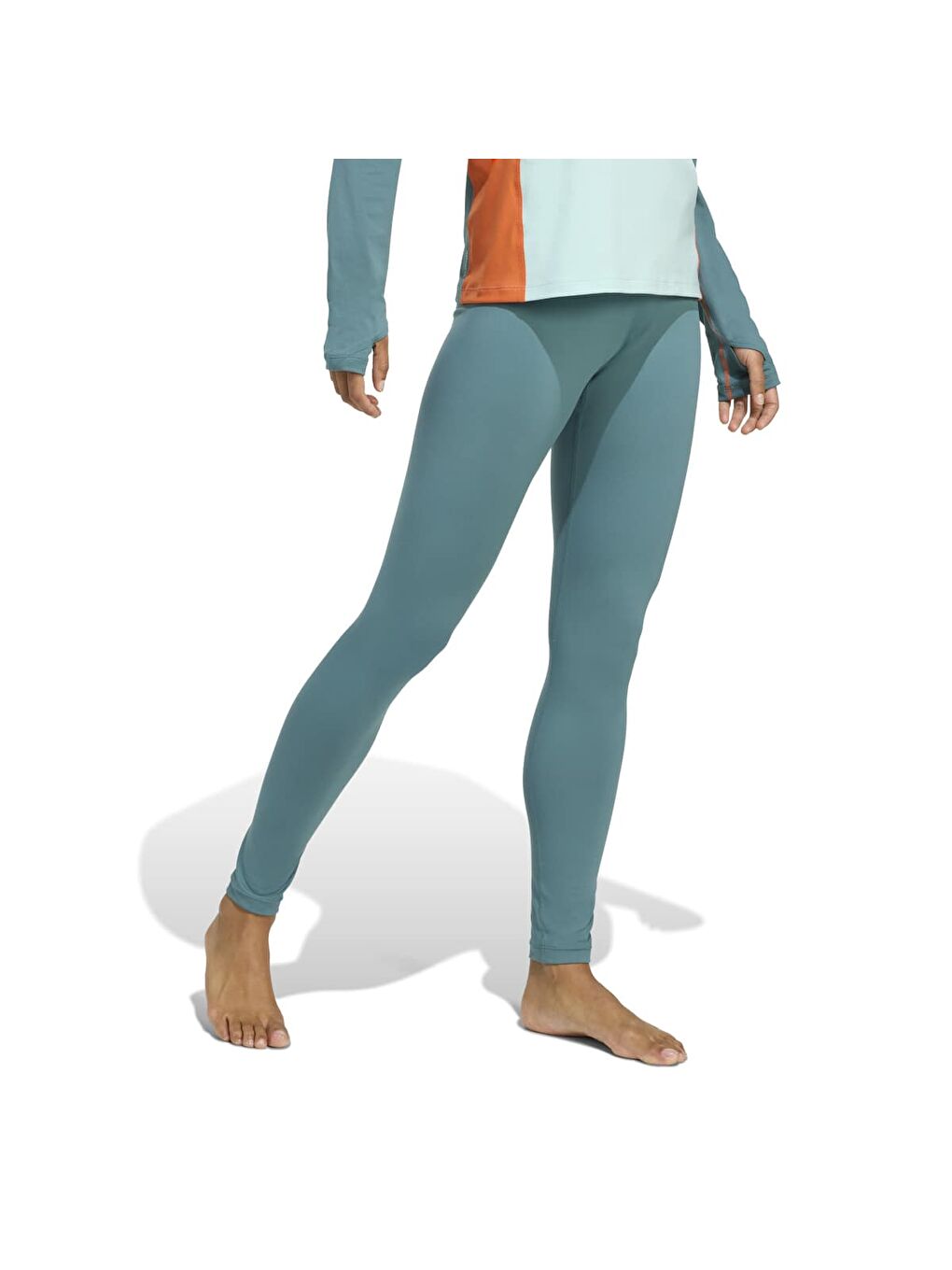 Multi Synthetic Kadın Yeşil Tayt-2