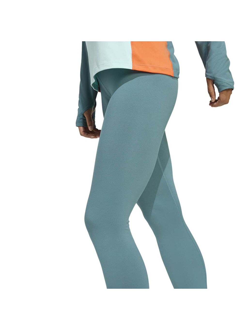 Multi Synthetic Kadın Yeşil Tayt-4