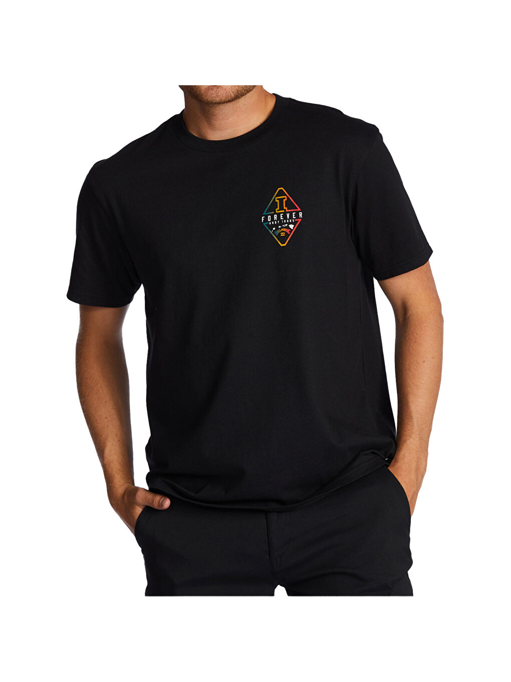 Ai Diamond Ss Erkek Siyah Tişört-2