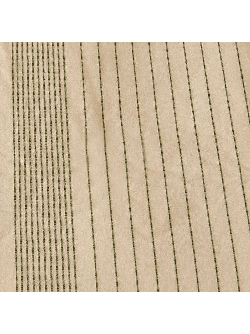 Soft Ciro İpliği Boyalı Çift Kişilik Nevresim Takımı - Krem / Yeşil-3