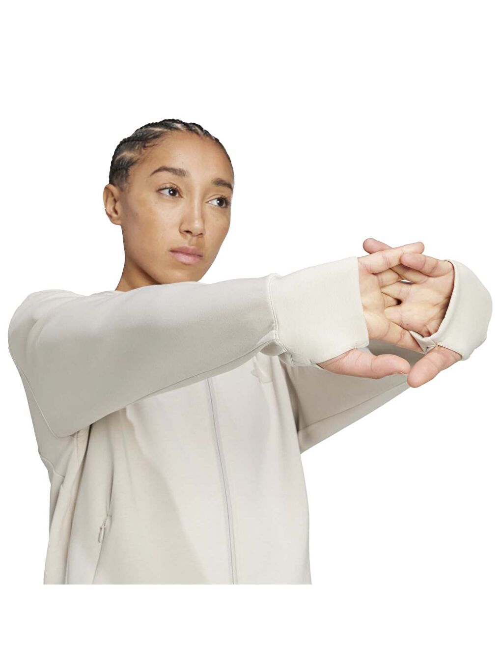 Designed For Training Kadın Bej Kapüşonlu Ceket-4