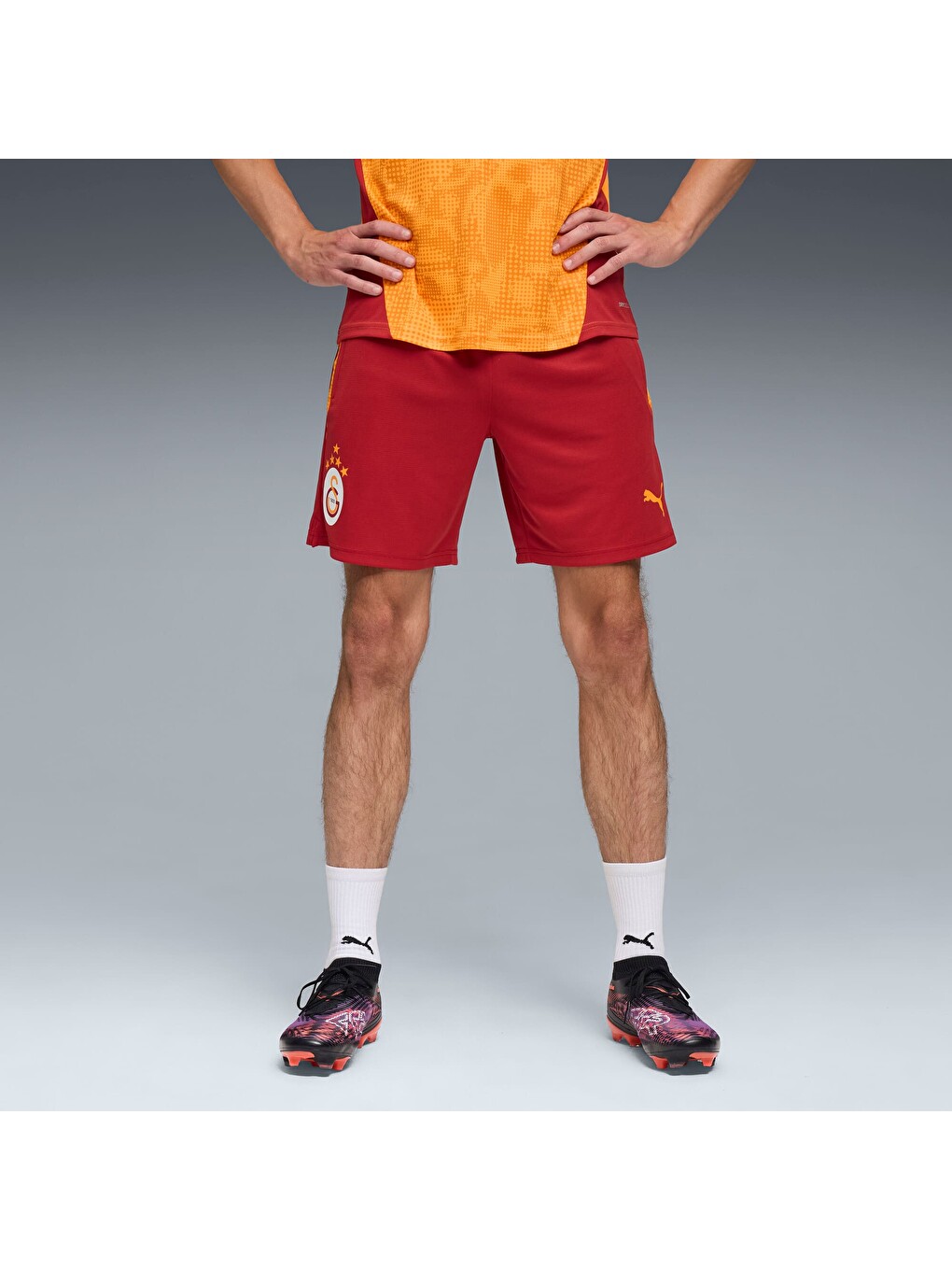 Kırmızı GALATASARAY Erkek Antrenman Şortu-4