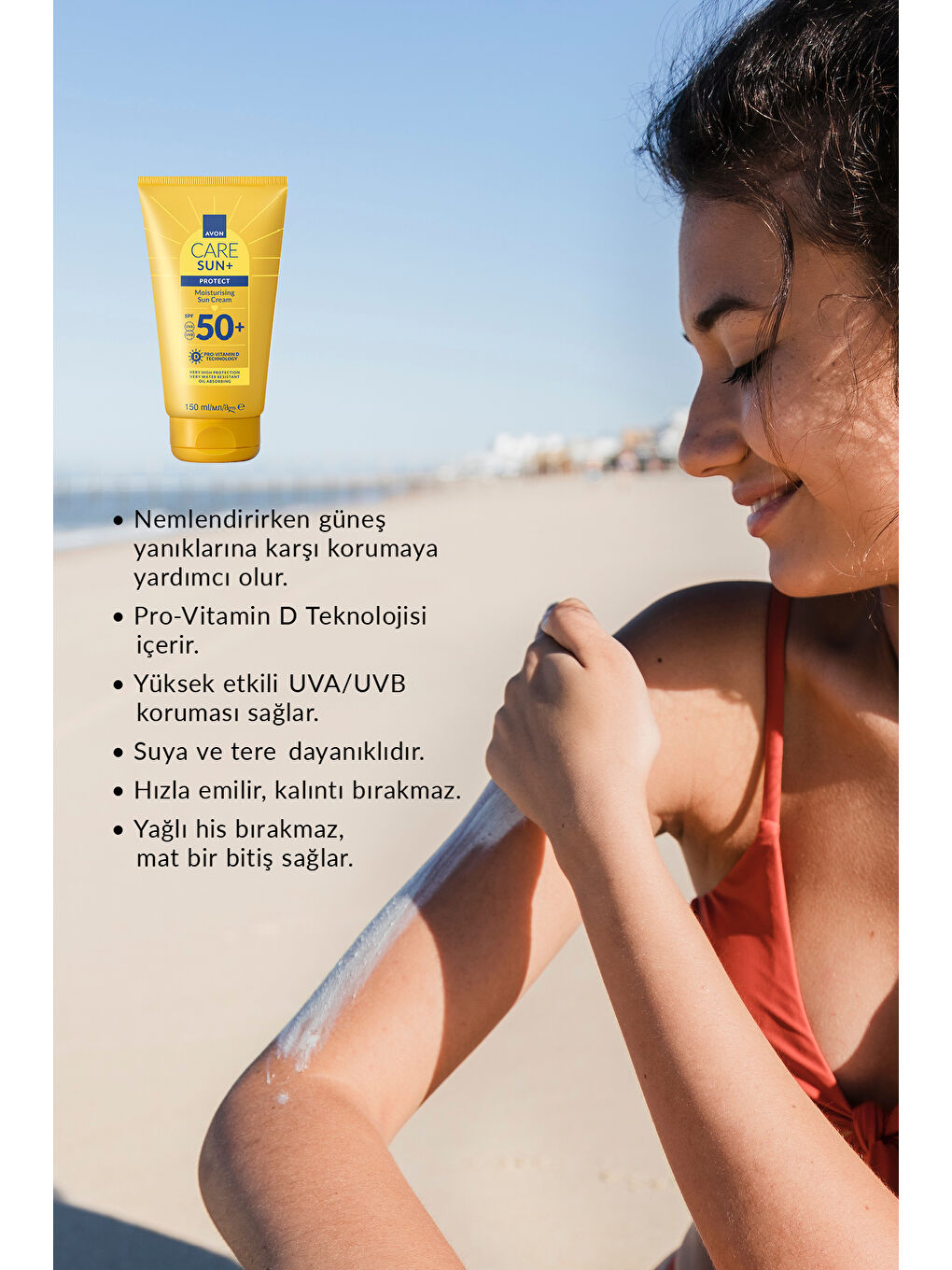 SUN+ PROTECT Nemlendirici Güneş Kremi SPF50+ 150 Ml. İkili Paket-2