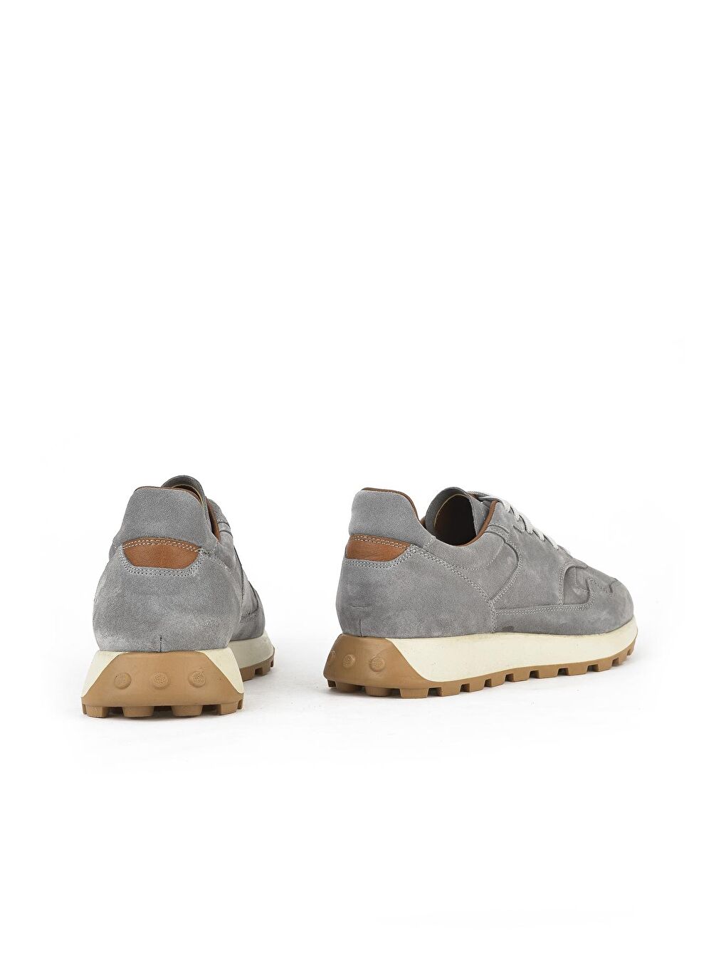 Erkek Hakiki Deri Sneaker 133983Z5090 Gri-2