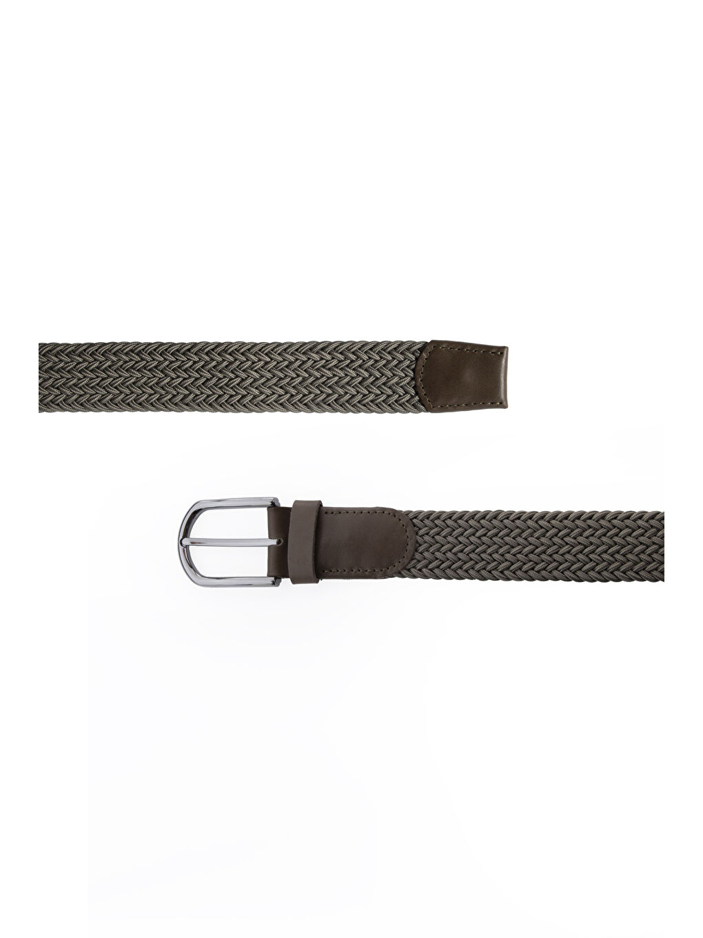 Haki Hediye Kutulu Spor Elastanlı Elastik Örgü Kemer-1