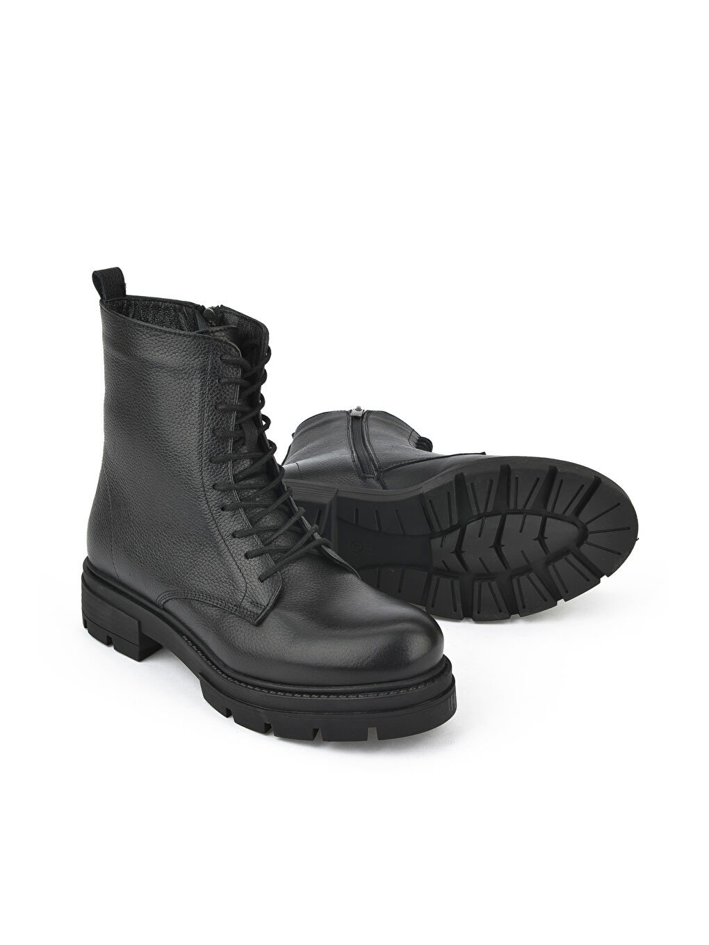 Kadın Hakiki Deri Bot 14319Z66285 Siyah-1