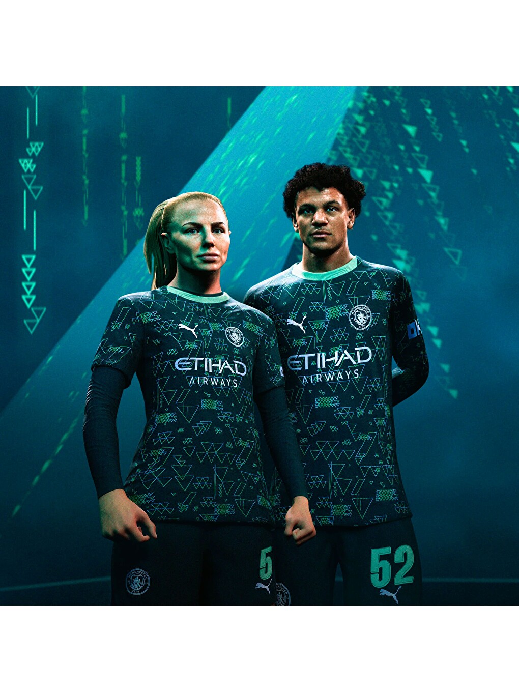 Yeşil Manchester CITY 25/26 Erkek Dördüncü Forma-6