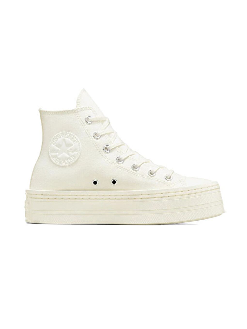 Ekru Chuck Taylor All Star Modern Lift Platform Canvas Kadın Günlük Ayakkabı A06140c Krem