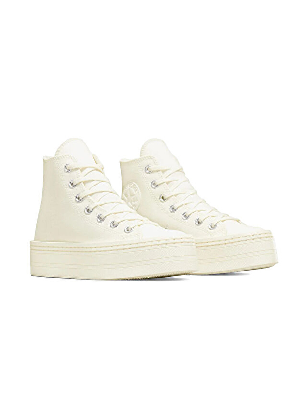 Ekru Chuck Taylor All Star Modern Lift Platform Canvas Kadın Günlük Ayakkabı A06140c Krem-2
