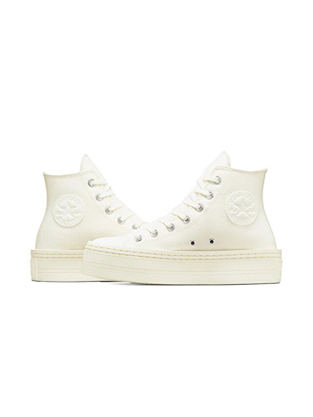 Ekru Chuck Taylor All Star Modern Lift Platform Canvas Kadın Günlük Ayakkabı A06140c Krem-5