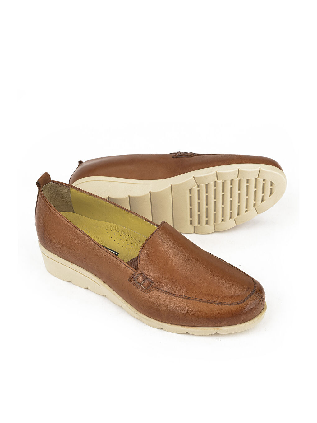 Kahverengi Kadın Hakiki Deri Günlük Ayakkabı 1411022Z2021 Taba-1